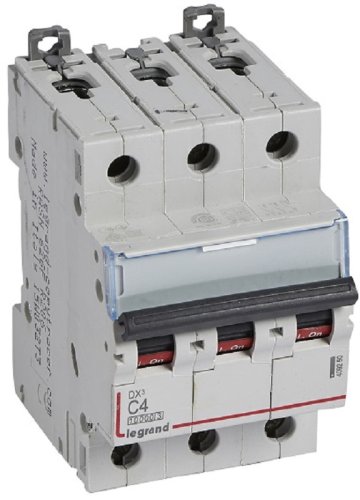 Выключатель автоматический Legrand DX3-E 10000 3п 4А C 16кА картинка